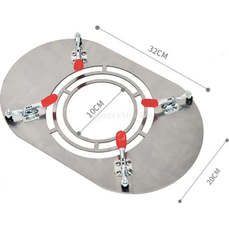 Support de poêle de tente en acier inoxydable, fixation pour poêle à bois, protection ignifuge, compatible avec les réchauds de camping portables. (1/5)