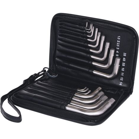 KS Tools - Jeu de 17 clés mâles TITANplus 6 pans, 1,5 à 14 mm - 965.2004