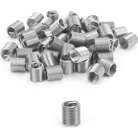 50 inserts filetés en acier inoxydable pour écrous enroulés, outil d'expansion pour réparation M1/4x28x2D (1/5)