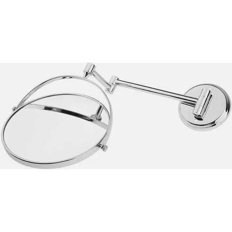 Miroir de salle de bain, style européen, pliable, pivotant, télescopique, miroir de beauté grossissant double face, miroir mural double face, 6 pouces. (1/5)