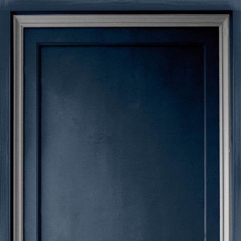 Navy Blue Silver Panel Effect Vinyl Wallpaper Feature Wall Bedroom Hallway (1/4)