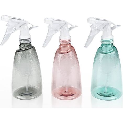 3 Pièces Vaporisateur Vide 500 ml, Rechargeable Gâchette en Plastique Flacon Pulvérisateur, 2 Pulvérisation Modes Transparent Spray (1/5)