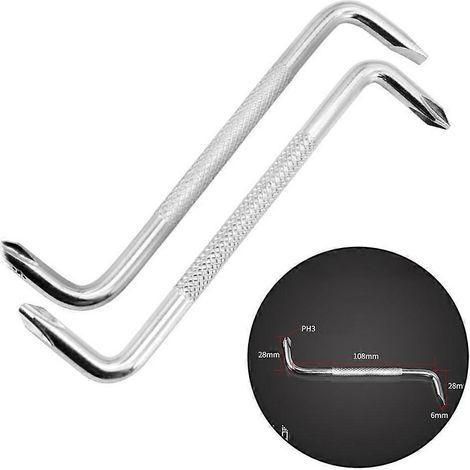 embouts de tournevis magnétiques en forme de croix, double tête Z PH2 SL6 Phillip, pour outil de réparation à main de vélo (1/5)