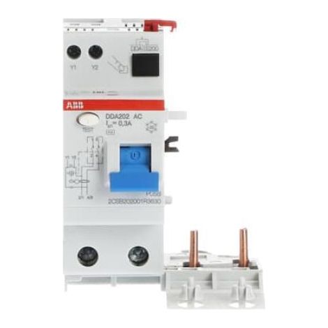 Blocco differenziale dda202 ac-63a 300ma 2p abb b427919 (1/3)