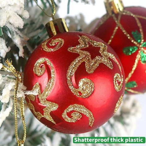 30 Stück Weihnachtskugeln