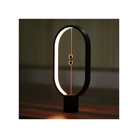 Kreative LED-Schreibtischlampe 55 x 140 x 248 mm, schwarz, magnetisches Nachtlicht, Kunststoff-Nachtlicht mit Magnet (1/4)