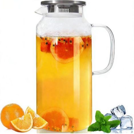 Bouteille d'eau - Couvercle en acier inoxydable 304 - 2000 ml - Bouteille d'eau - Couvercle en acier inoxydable 304 - 2000 ml (1/5)