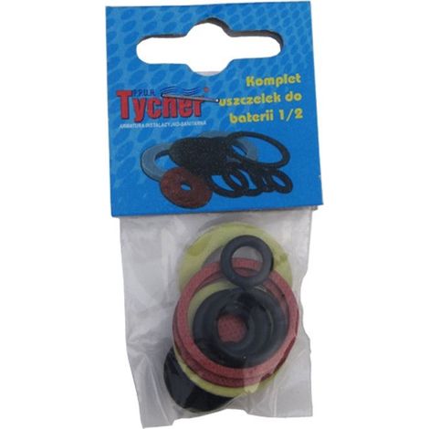 Dichtungssatz und Unterlegscheiben für Wasserhähne und Armaturen, 11 Stück pro Packung (1/2)