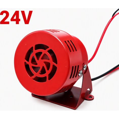 Avertisseur Sonore Moto 24V, Sirène Alarme Antiaérienne, Klaxon à Vent Effet Turbine pour Véhicules Industriels et Scénarios d'Alerte (1/4)