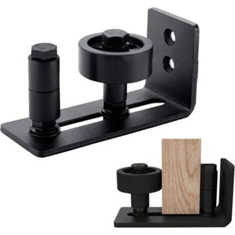 Verstellbare Bodenführung, Bodenführung für Holztüren, Schiebetürschiene, verstellbare Bodenführung für Schiebetüren, für Scheunentüren und Schiebetürsysteme, 8 in 1 (1/5)