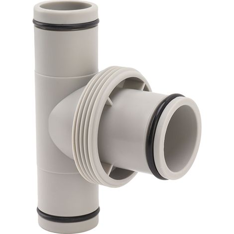 Adaptateur de tuyau de piscine, connecteur fileté en T pour pompe, raccord de tuyau de 1,5 pouce à 1,25 pouce, piston de raccordement pour l'entretien de la piscine (1/5)