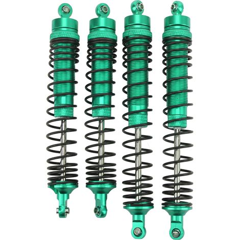 Amortisseur RC Avant Arrière Alliage Aluminium Réglable Ressort Amortisseur Assemblé pour Axial RBX10 Ryft 4x4 1/10 Voiture RC Vert (1/5)