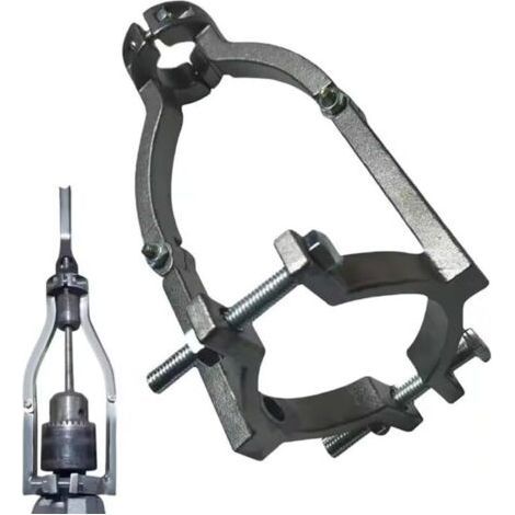 Adaptateur de foret à trou carré, accessoire de mortaisage en acier inoxydable pour perceuse à colonne, support de fixation de forets à tenon, accessoire d'outil électrique pour perceuses, installatio (1/5)