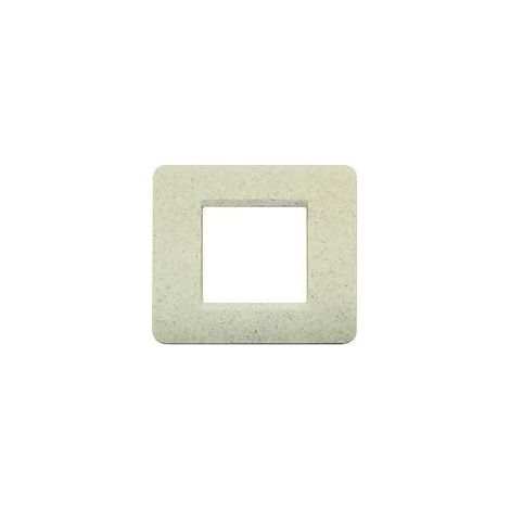 Placca 2P Scatola Tonda Acquamarina Matix (Bticino Cod. Am4802Sq)
