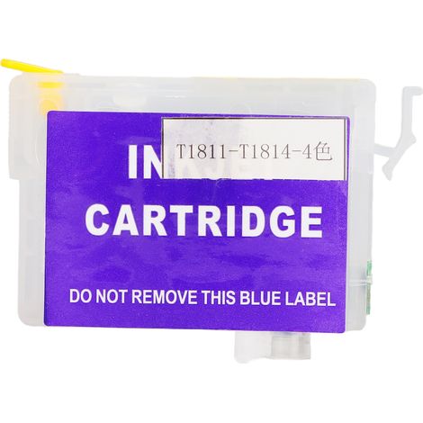 Cartouche d'encre jaune T1814 recharge compatible pour imprimantes HOME XP-30, 102, 202, 205, 302, 305, 402, 405 — lot de rechange PP (1/5)