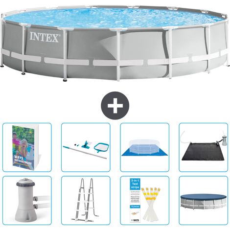 Intex Piscina Prism Frame Rotonda - 457x107 cm - 9-pezzi  S583 (1/4)