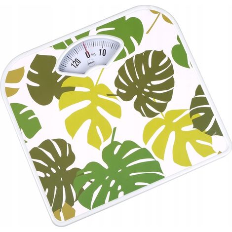 Báscula de baño mecánica analógica clásica de hasta 130 kg BR2019 LEAF