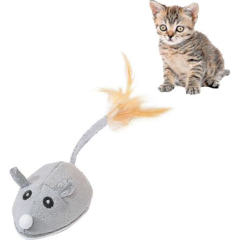 Jouet interactif pour chat en forme de souris, souris robotique automatique, balle électrique pour chats et chatons d'intérieur, rechargeable par USB (1/5)
