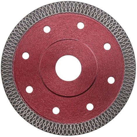 Fine diamond cutting disc 115 mm red for angle grinder cuts porcelain, tiles, granite, marble, ceramic, stone, brick (1/5)