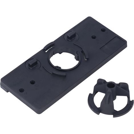 Gabarit de perçage pour charnières invisibles de porte d'armoire, guide de perçage 35 mm avec 2 serre-joints en F pour le travail du bois, noir (1/5)