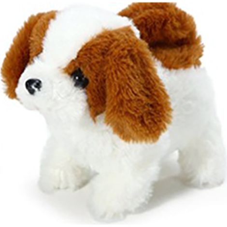 Chien en peluche réaliste électrique avec aboiement et marche jouet intelligent pour enfants animal en peluche (1/5)