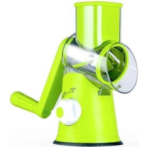 pair Rape Legumes Carottes Mandoline Cuisine Inox Vertical Compact Vert Coupe-Légumes (1/4)