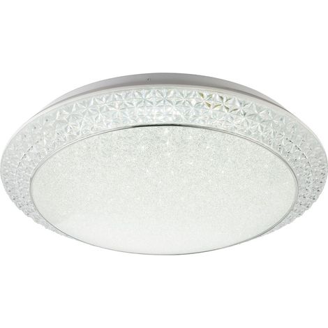 Globo Ronja Plafonnier décoratif encastré LED blanc à intensité variable 3000-6000 K avec télécommande