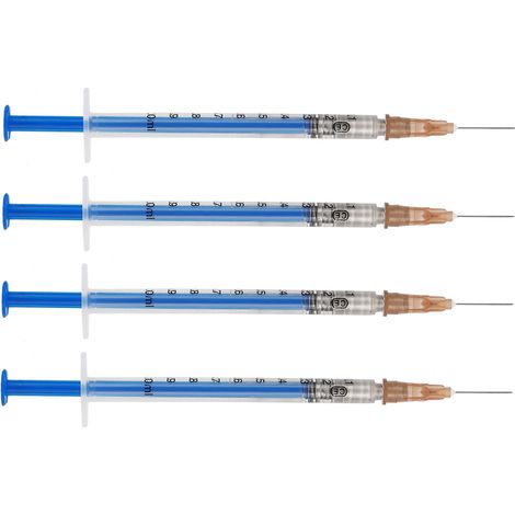 4 tubes de peinture argentée conductrice de 0,2 ml, pâte adhésive pour la réparation de circuits imprimés. (1/5)