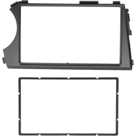 Façade autoradio 2 DIN pour SSANG YONG Actyon (conduite à gauche), panneau de montage, kit d'installation pour lecteur DVD de voiture intégré au tableau de bord. (1/5)