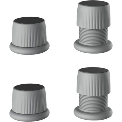 Lot de 4 Rehausseurs Réglables Antidérapants pour Meubles, Lits, Canapés, Tables et Chaises, Pieds de Meubles Réglables De 4,1 à 6,3 cm, Gris (1/5)