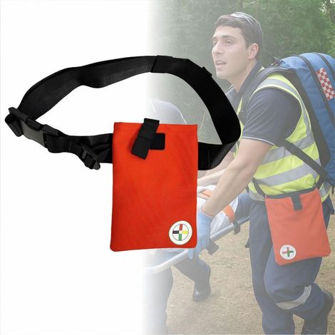 Erste-Hilfe-Gürteltasche für Triage, Notfallrettung, strapazierfähig, Oxford-Gewebe