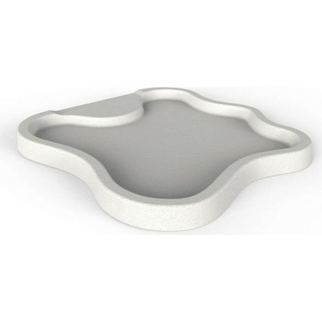 Piatto Doccia da Esterno Giardino in Polietilene HD Arkema Lake Bianco (1/5)