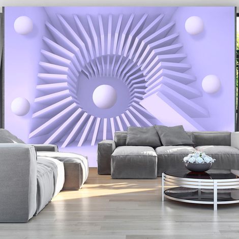 Fotomurale adesivo - Lavender maze - 245x175 (1/4)