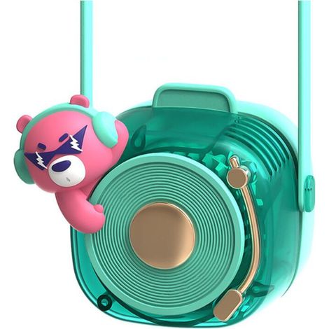Ventilateur de cou sans pales, rechargeable par USB, 3 vitesses, portable et léger pour une utilisation en extérieur (1/5)