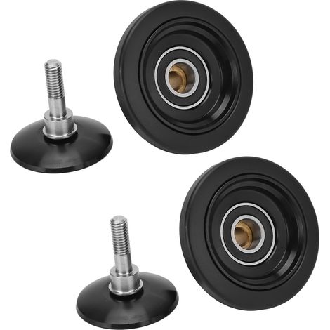 paire de roues pliantes Easywheel en alliage d'aluminium anodisé noir (1/5)