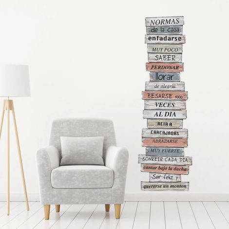 Sticker Trompe l'oeil Adhésif Photo Espagnol Coloré 175 cm X 60 cm - Panneau Directionnel pour Murs et Sols (1/2)