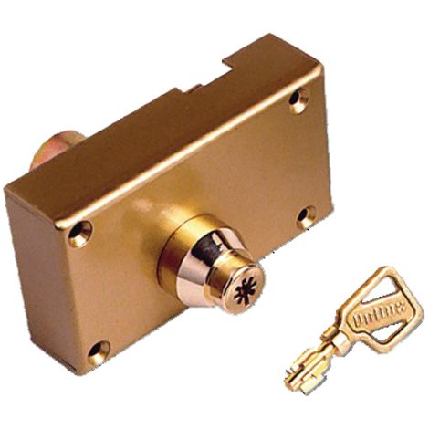 Verrou de blocage 7 ailettes cylindre 46,5mm axe 70mm droit - POLLUX - 156700D (1/2)