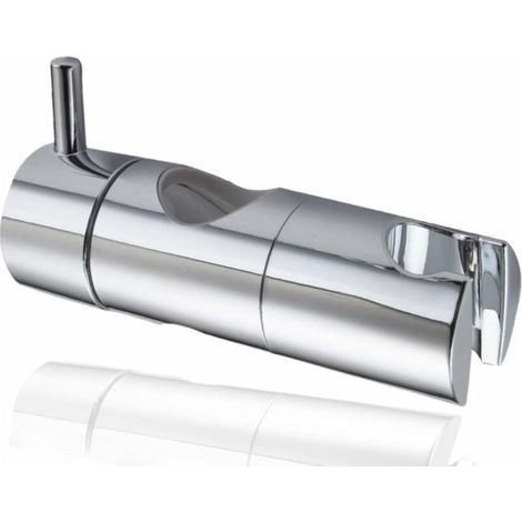 Duschkopfhalterung, Handbrausehaken mit Saugnapf, Duschkopf-Wandhalterung, universelle Duschschiene (25 mm, silber) (1/5)