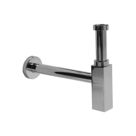 SIPHON LAVABO CARRE LAITON CHROME - CRISTINA ONDYNA MS53951 (1/2)
