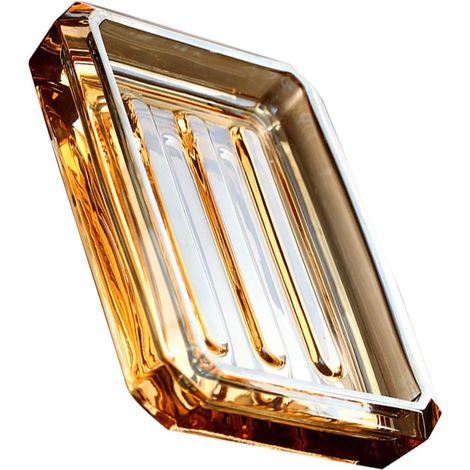 Porte-savon décoratif OUNONA , en verre résistant à l'usure , récipient savon rectangulaire pour sal (1/5)