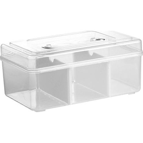 Boîte de rangement pour médicaments (1 pièce) - Organisateur - Boîte de rangement pour médicaments - Boîte de rangement d'urgence familiale-20X12.2X9CM (1/4)