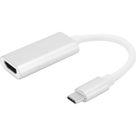 Adaptateur USB Type-C vers HDMI - Résolution 4K - Compatible Mode DP - Pour Ordinateur Portable Téléphone Mobile Tablette - 1 Pièce