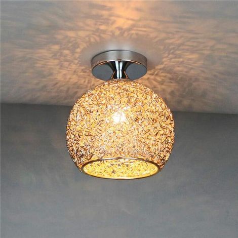 Suspension plafond moderne aluminium champagne, luminaire décoratif pour chambre, salon, couloir et espace intérieur sans ampoule (1/5)