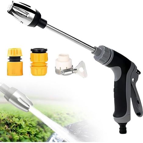 Turbo Washer – Hochdruckreiniger – Autowaschpistole – mit 3 Aufsätzen – Gartenschlauchpistole – Hochdruckwasserpistole – Hochdruckreiniger – Für Garten, Auto und Reinigung (1/5)