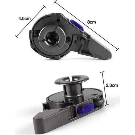 Couvercle D'Embout de Barre de Brosse à Rouleau pour Dyson Digital Slim, V8 Slim, V12 V15 DéTecter les PièCes de Rechange (1/4)