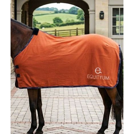 135 CM, rame: Coperta per cavalli in pile modello Adele