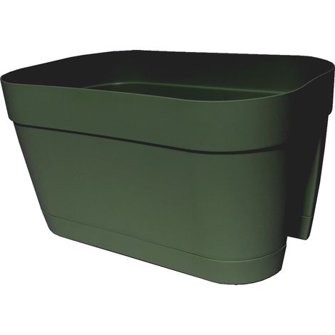 VASO RINGHIERA ORLANDO 45X25XH24CM VERDE CON SOTTO
