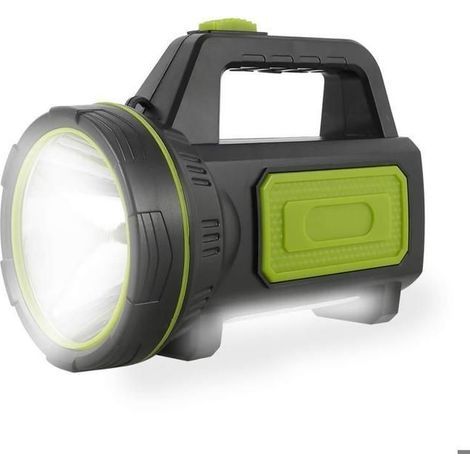 (Schwarz) Extrem leistungsstarke, per USB wiederaufladbare LED-Taschenlampe mit 135.000 Lumen, 6.000 mAh, Seitenlicht, wasserdicht und hochwertig (1/5)