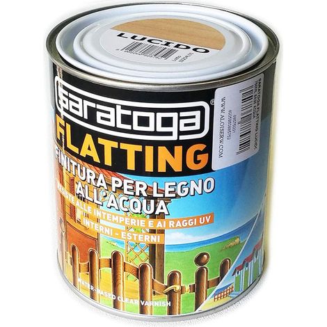 Flatting finitura per legno 750ml base acqua per interni ed esterni, colori disponibili  trasparente opaco (1/5)