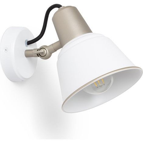 Lampe Murale Salle de Bain Métal Birzay Blanc